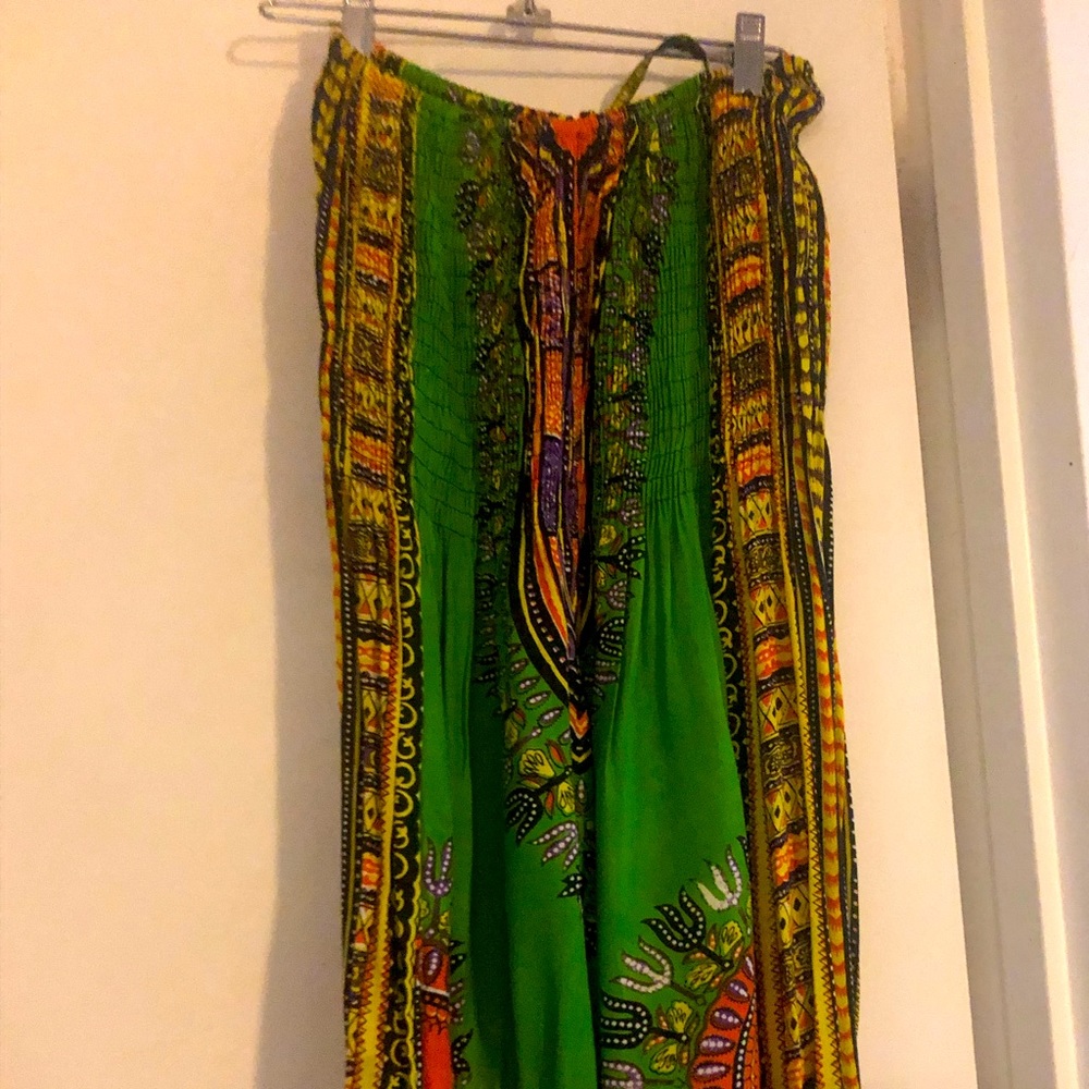 Green Boho Dress